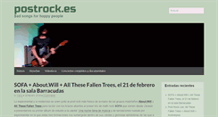 Desktop Screenshot of postrock.es